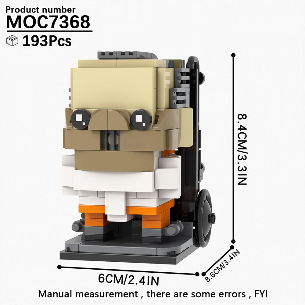 MOOXI New Halloween Horror Movie Games BrickHeadzed Children Toy MOC Brick Gift Assembly Model Kit For Adults Building Block Set