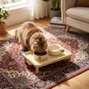 Automatischer Futterständer, Erhöht, Holz Katze für Katzen und Hunde
