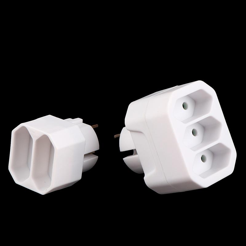 Eu Conversion Plug 1 To 2 / 1 To 3 Way European Standard Power Adapter Socket Travel Plugs Ac 250V