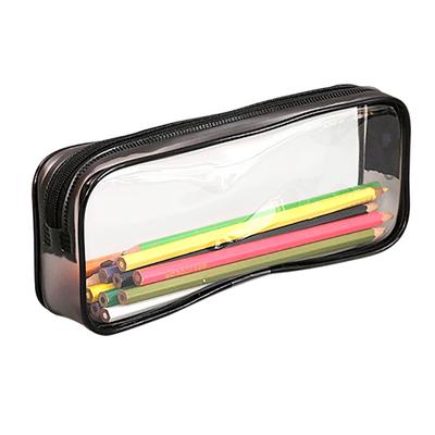 Articoli di cancelleria PVC Trasparente Cerniera Astuccio Portapenne Pochette Organizzatrice