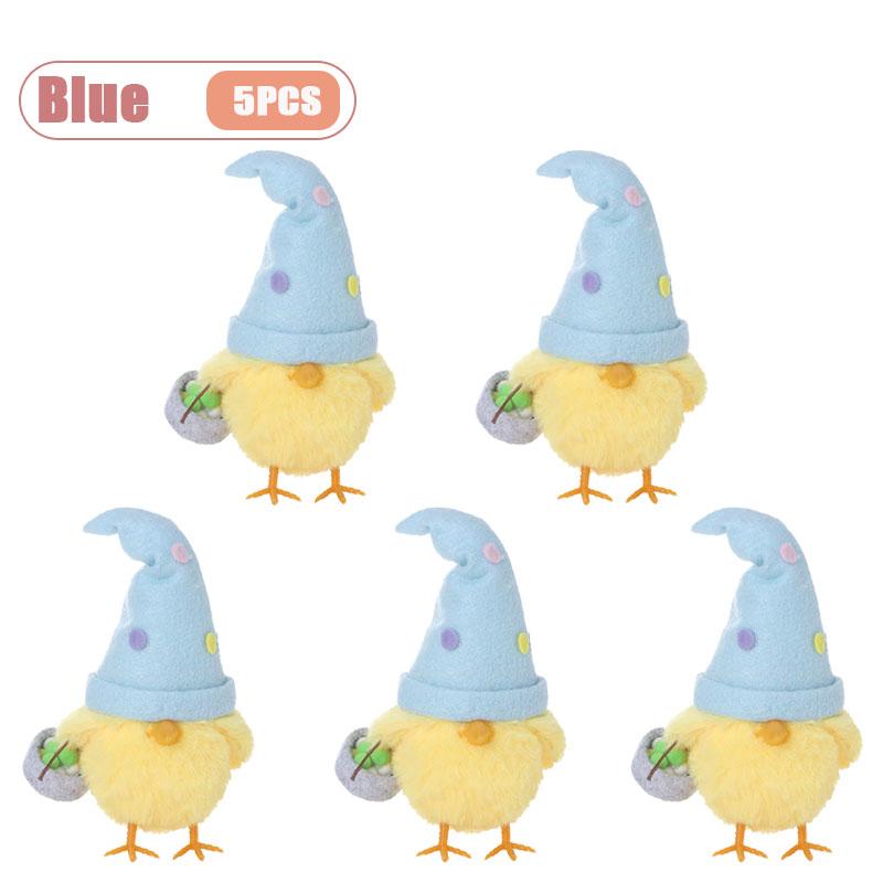 1-5PCS Easter Decor Instagram Cute Egg Chick Doll Ornament Festival Party Gift Home Decoration Seasonal Display