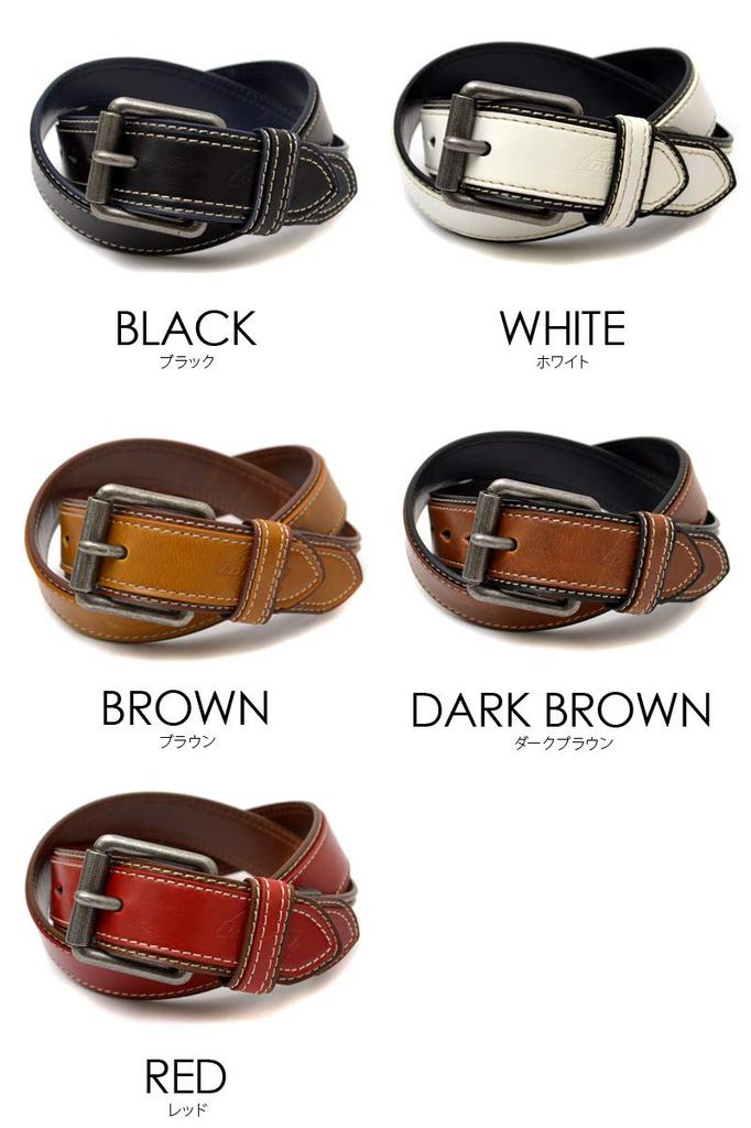 Dickies Belt 40mm Cuttable Synthetic Leather One Size Brown Men's