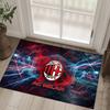 Tapis Velours Cristal Design AC Milan Confortable Non?Tapis imprimé antidérapant pour chambre, salon, entrée