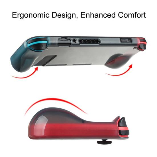 Transparent Soft Anti-fingerprint TPU Protective Case Cover for Nintendo Switch