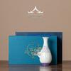 Elegant Jade Porcelain Vase - Hand-Painted Ceramic for Tea Ceremony, Flower Arrangement, and Home Decor with Gift Box Packaging
