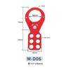 6 Hole Lockout Hasp Steel with Plastic Coating Industrial LOTO Safety Device for Electrical Equipment Isolation Applications