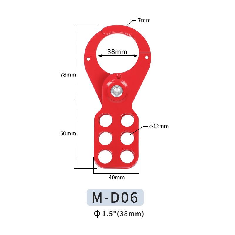 Lock Out Tag Out Hasp Lockout Industrial Safety Loto Hasp 6 Holes Multiple Isolation Steel Aluminum Nylon Plastic Padlock 1