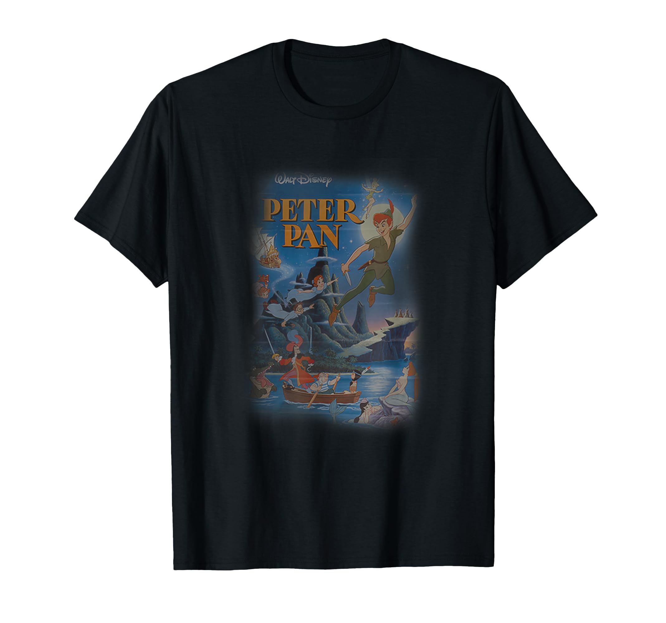 

Disney Peter Pan Main Character Neverland Vintage Poster T-Shirt