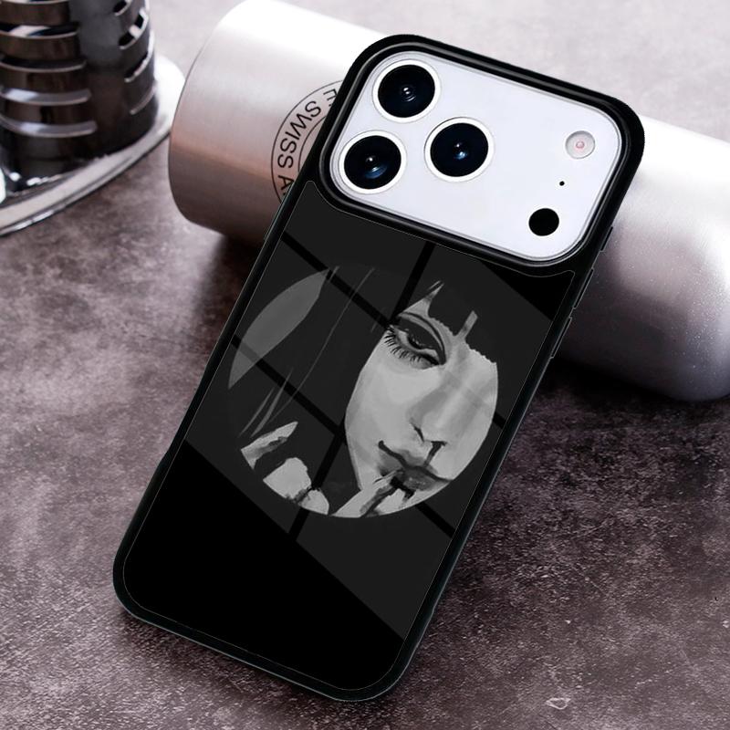 Sad Anime girl Phone Case For iPhone 17,16e,15,14,13,12,11,Mini,Pro,MAX soft Silicone Cover