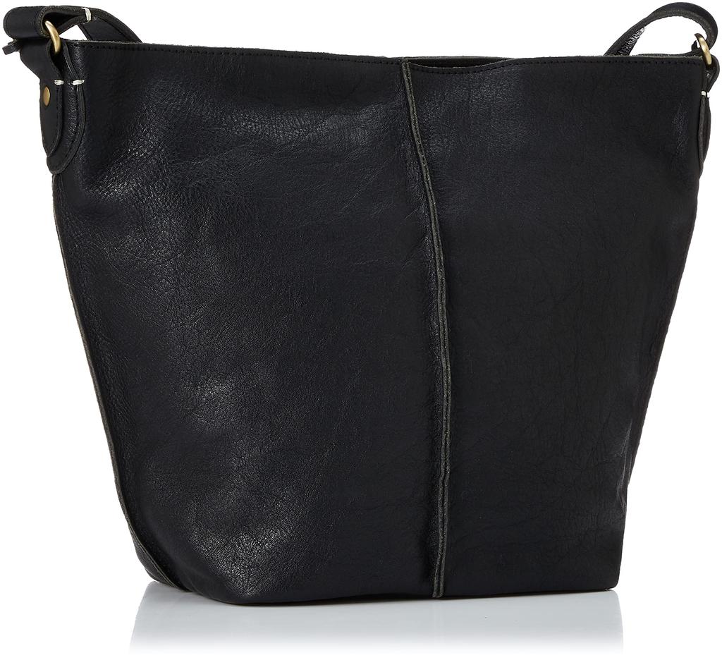 Peaks Peak YTA-1000BK Women's Cowhide Leather Shoulder Bag, Black