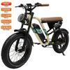Electric Bicycle Adult Onesport W66 20" 500W Motor Full Shock Absorption Ebike 48V 13.5AH Max Range 100Km Load 180Kg Beige