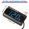 DC 4-28V Car Digital Voltmeter 12V Voltage Meter Car Audio Gauge LED Display 12V Meter Waterproof Voltage Gauge Meter for Car M