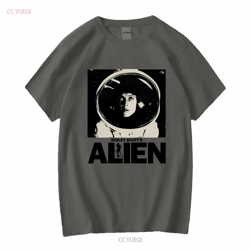 Vintage Alien Movie  T Shirt Mov vintage Washed Top For Everyday Wear designer clothes Soft homme Stretched Comfortable