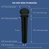 6-Pack Acoustic Guitar Ebony Saddle, String Pegs + Peg Remover