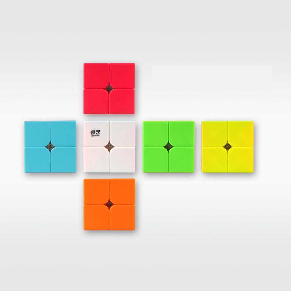 2x2 Pocket Cube Intelligence Toys Brain Teaser Puzzle Stickerless Magic Cubes For Beginners