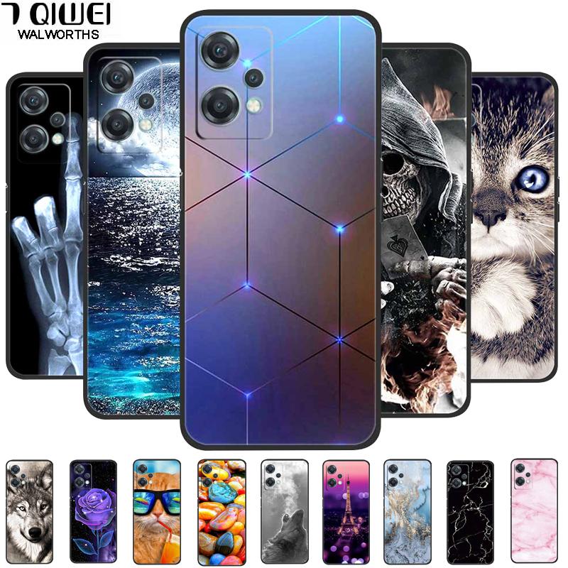 For OnePlus Nord CE 2 Lite 5G Cases Black Silicone Luxury Bumper TPU Case Cover Capa For OnePlus Nord CE 2 5G Shockproof Cases