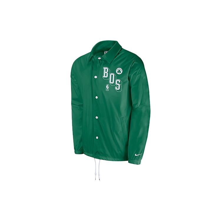 Men s Nike NBA Boston Celtics Alphabet Printing logo Sports COACH Jacket Alfalfa Green DB1432-312 S