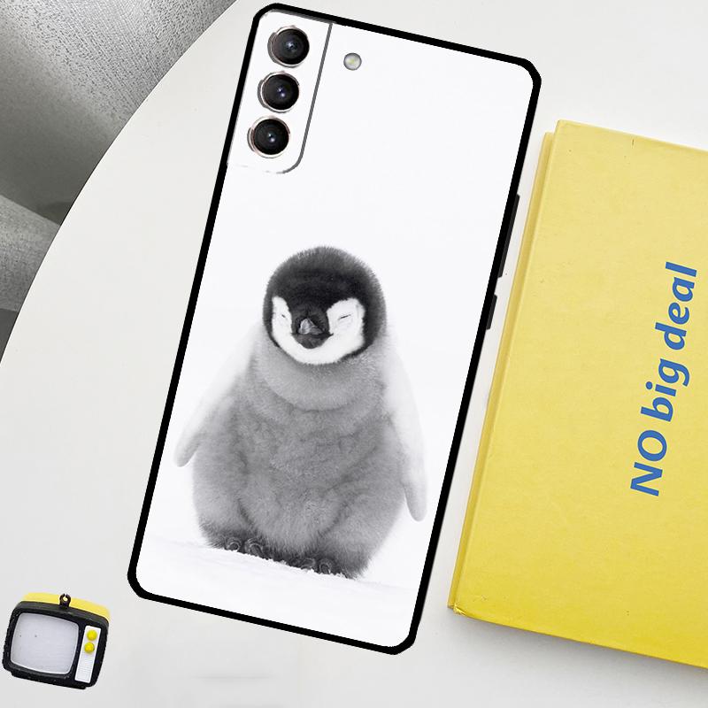 Penguin Snow Arctic Cute Animal Phone Case For Samsung Galaxy S25 Ultra S21 S22 S23 S24 Ultra S9 S10 S20 Plus S25 FE Cover