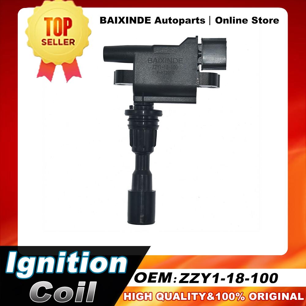 1/2 PCS ZZY1-18-100 ZL01-18-100A Ignition Coil For Ford Laser & Mazda 323 Astina BJ 1.6L 98-03 Accessories 1PCS