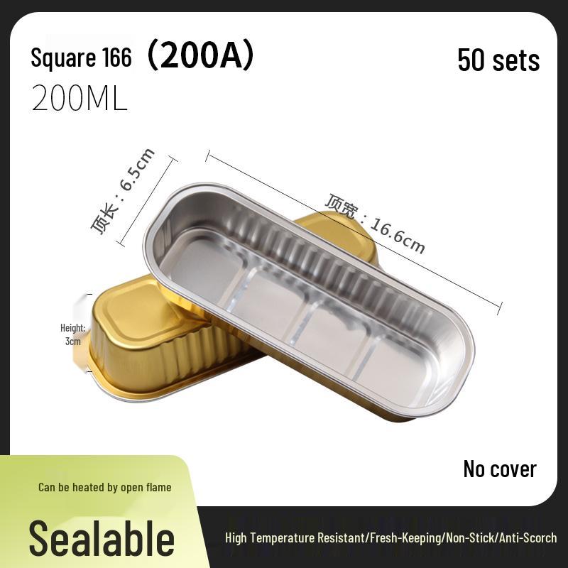 

Золотая алюминиевая форма для выпечки - Одноразовый контейнер для барбекю и еды на вынос для таких блюд, как раки и рыба с квашеной капустой.