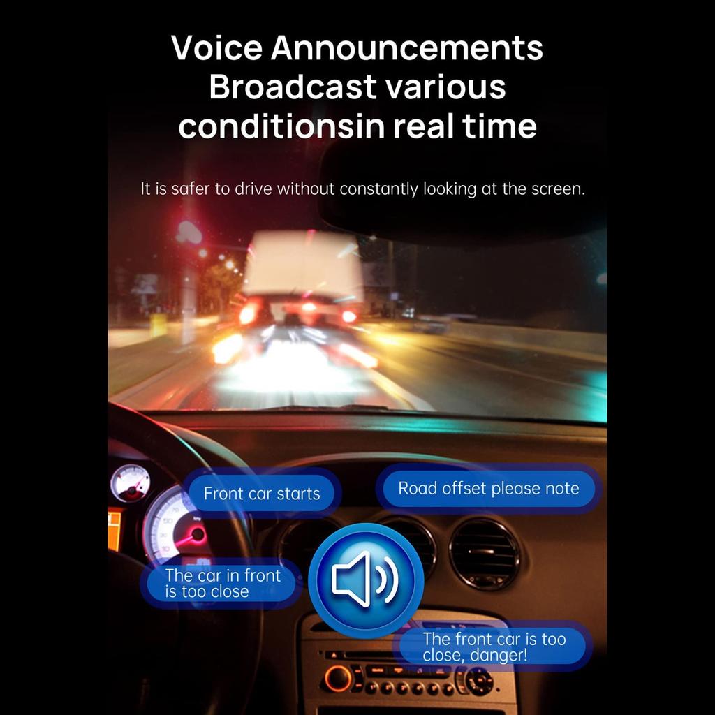 Dash Cam, Car USB Smart Dash Camera, ADAS Drive Assistant, Night Vision, Loop Recording,