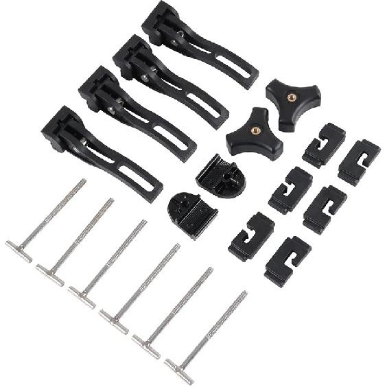 Truck Tonneau Cover Replacement And Accessories Part Kit For Hard Tri-Fold & Quad-Fold Truck Bed Cover Include Nut, T-Bolt And Tonneau Cover Clamp,