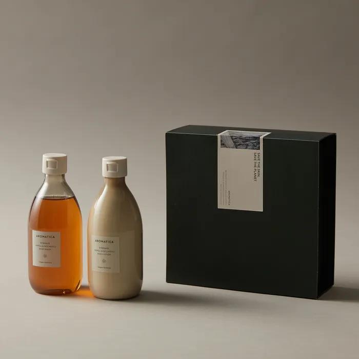 Elegant fragrance_(gift wrapping) Embrace body wash & body lotion 2-piece set