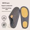 Jie Liya Men's and Women's Non-Slip Antibacterial Indoor Cotton Slippers for Autumn/Winter - Silent, Warm, Simple Design