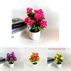 Artificial Plant Pot Yellow Pink Purple Orange Blooms For Home Decor
