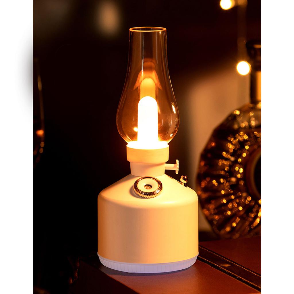Vintage Light Humidifier Quiet USB Charging Dimmable Small   Diffuser Humidifier Desk Lamp for Bedroom   Living Room