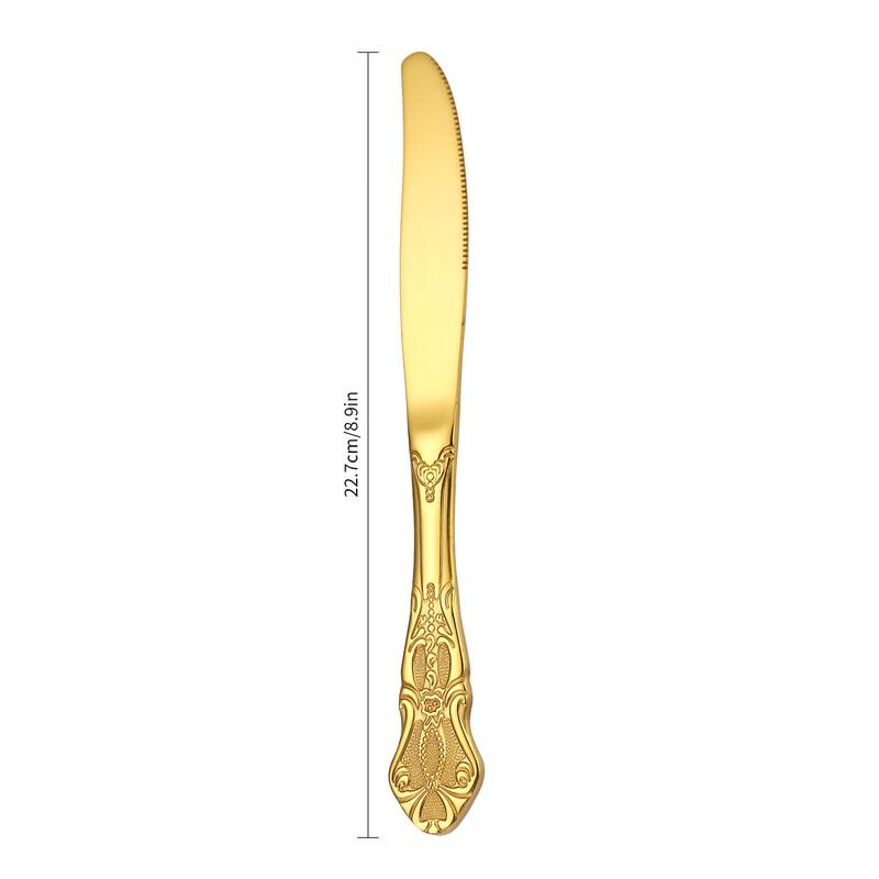 Vintage Embossed Western Dinner Cutlery