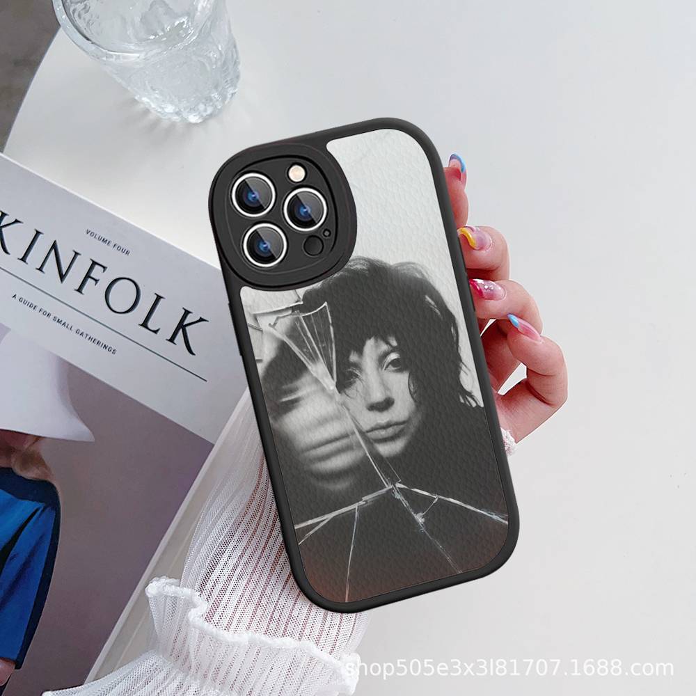Lady Gaga Ablums Phone Case For IPhone 16 15 14 13 12 11 Pro Max Plus Soft Leather Cover