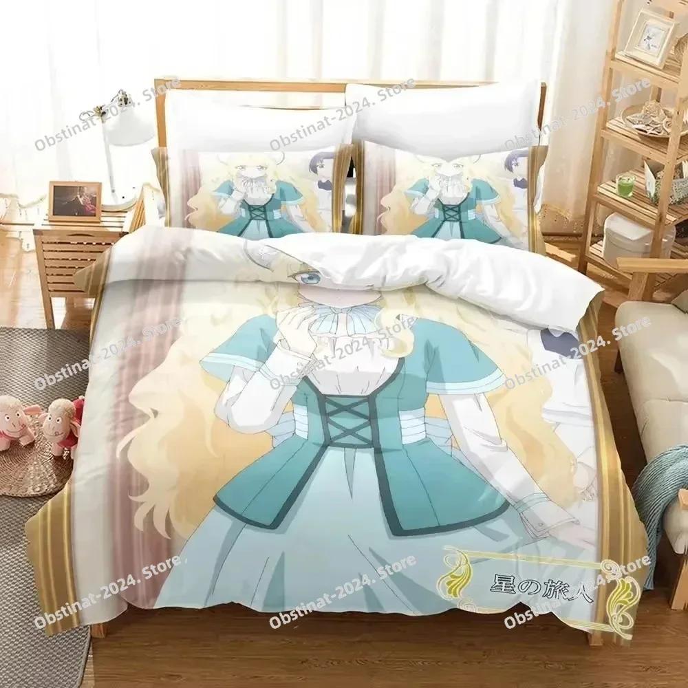 3D Anime Bibliophile Princess Bedding Set Printed Comforter Quilt Bed Cover Duvet Cover Pillow Case 3 Pieces Set Kids Adult Size