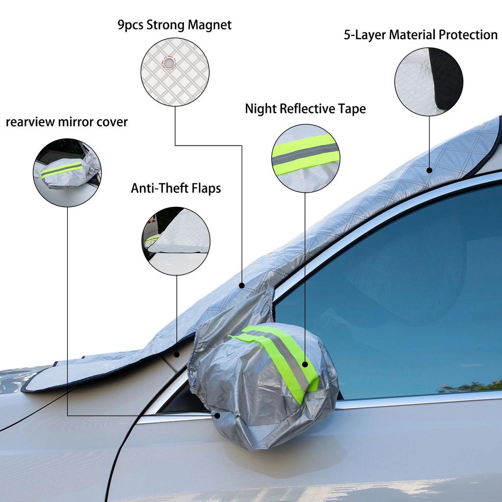 Winter Magnetic Car Truck Windshield Cover Protector Snow Frost Sun Shade