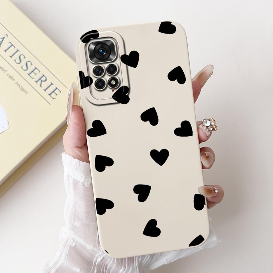 For Xiaomi Redmi Note 11 4G Case Note 11S Luxury Flowers Candy Painted Cover Soft TPU Shell For Redmi Note 11 Pro Plus Case Bags