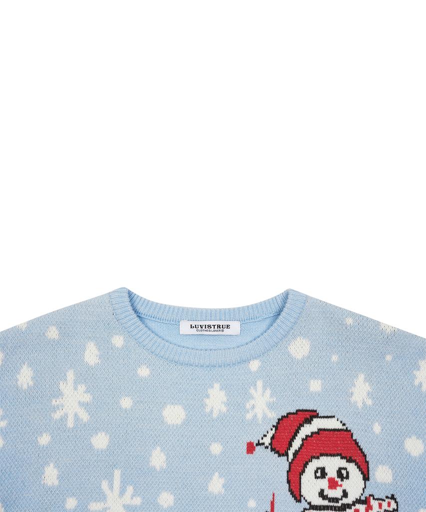 LUVISTRUE Xm Lets Go Skiing Knit(Sky Blue)