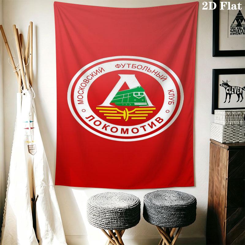 Lokomotiv Moscow Pride Wall Hanging Printed Fabric Blanket Decorative Tapestries for Bedroom Living Room Home Decor