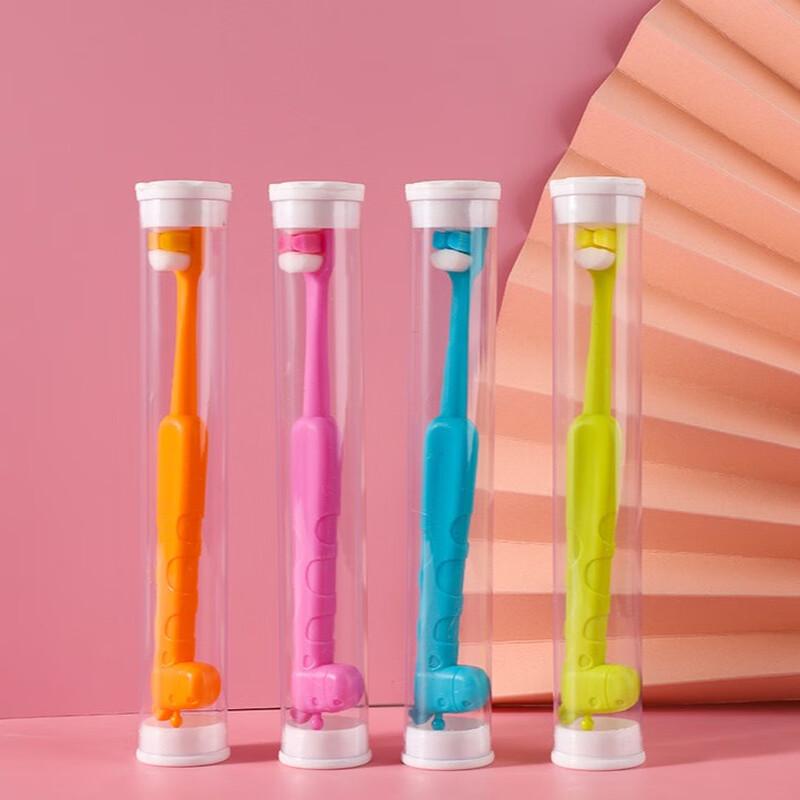 Saajie Kids' Giraffe Soft Bristle Toothbrush 3-Pack