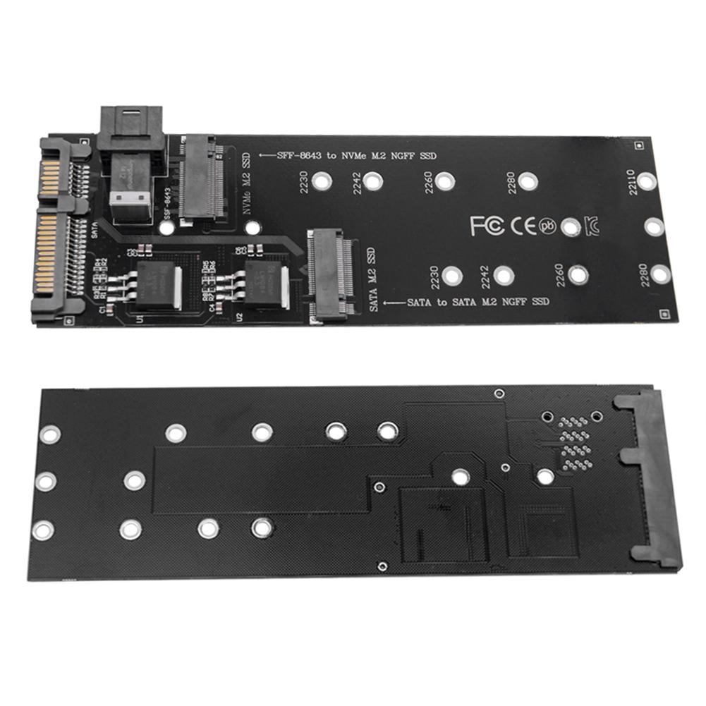 

SFF-8643 To M.2 U2 Set NGFF M-Key To Slimline SAS NVME PCIe 22Pin SATA Adapter SSD Converter Fit for Laptop Desktop Mainboard spain