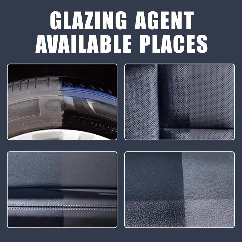 Deep Black Shiny Tire Polish - Durable, easy-to-use formula for vibrant car and motorcycle exterior restoration, wheel shine,