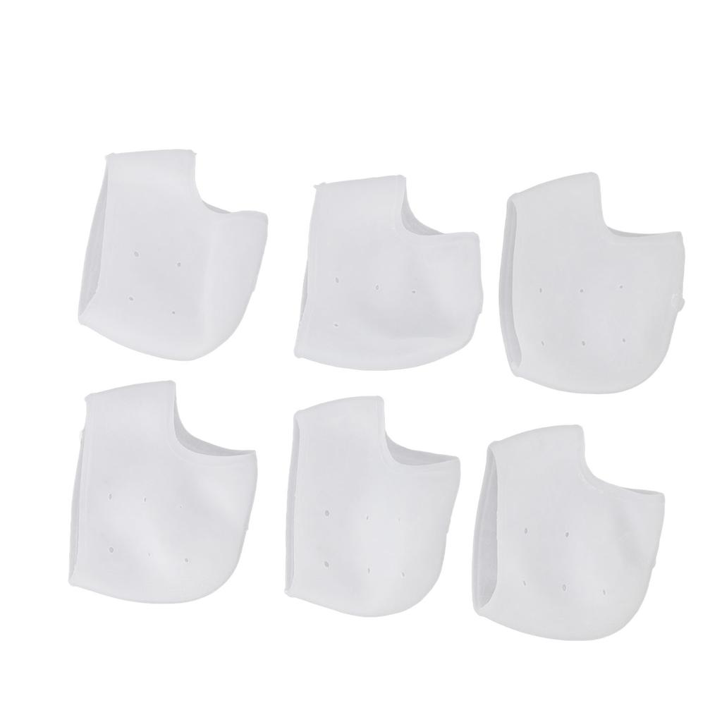 3 Pairs Silicone Heel Protectors Moisturizing and Anti Cracking Heel Protective Pad for Heel Pains
