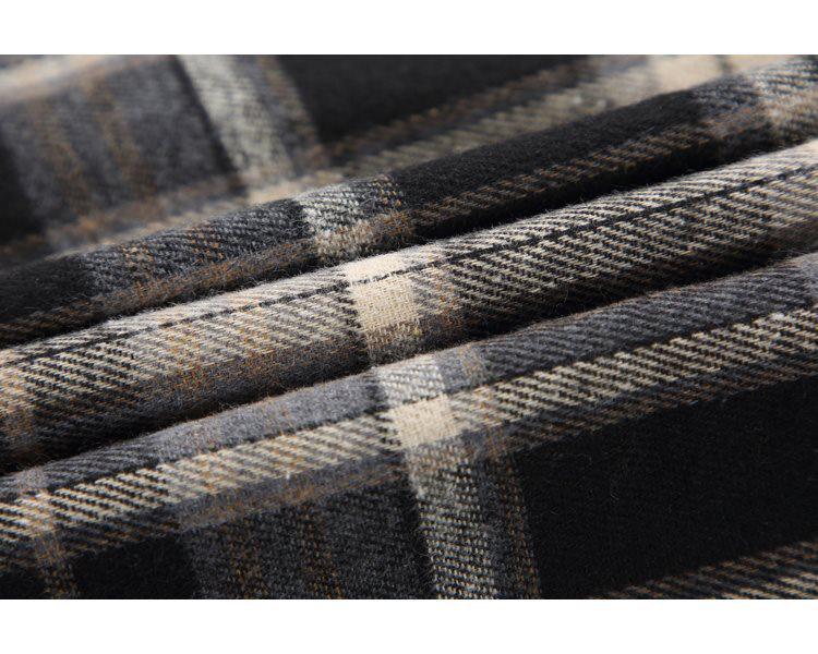Trendy Korean Retro Plaid Plus Size Lapel Short Sleeve Shirt