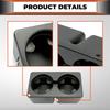 For Gmc Yukon 2007-2014 Car Dual Cup Holder Insert Drink Cup Holder Bracket Black Replacement 19154712