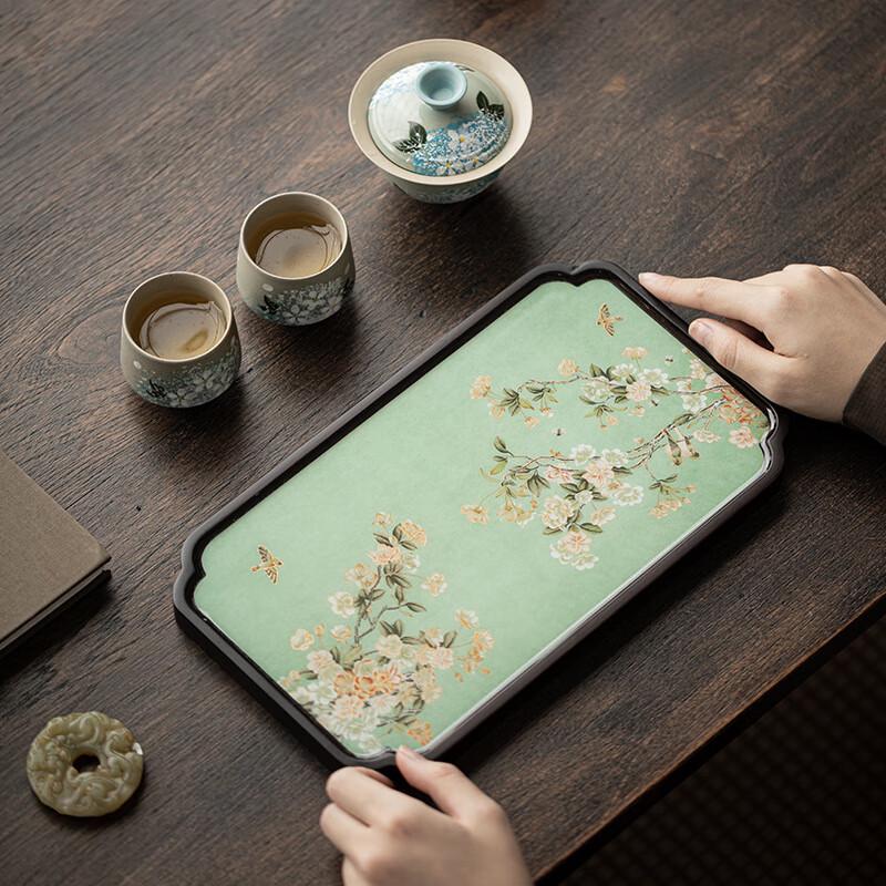 Jialang National Style Hand-painted Oncidium Ceramic Travel Tea Set