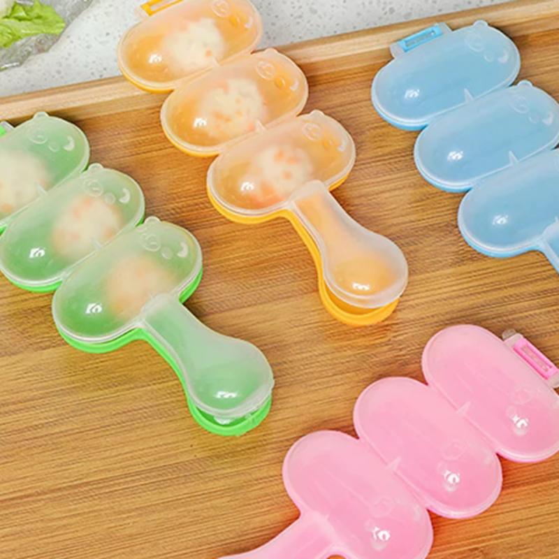 Rice Ball Shaker Diy Rice Baller Shakers Lunch Maker Mould Onigiri Mold Sushi Meatball 3 Even Ball Shaped Kitchen Tools Rice