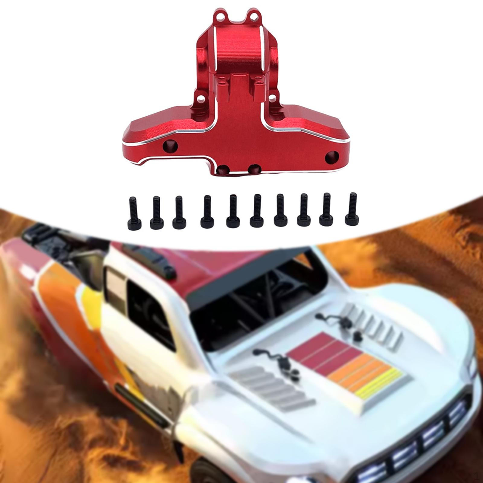 

1/14 RC Car Rear Gearbox Upper Cover Aluminum Component for Models 14303 And 14301 червоний