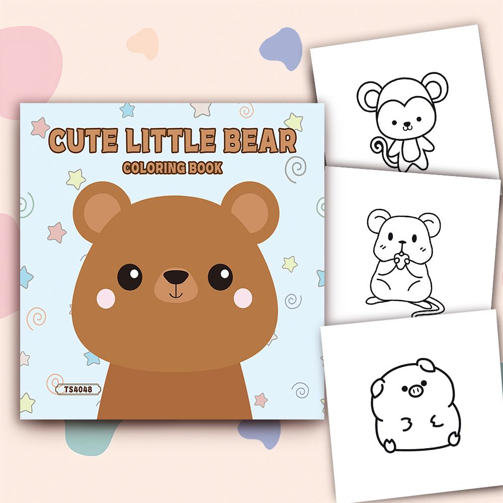 Animal coloring book, 30 different patterns, 8.3x 8.3 inches 100gsm thick paper, suitable for emotional relief, holiday gifts