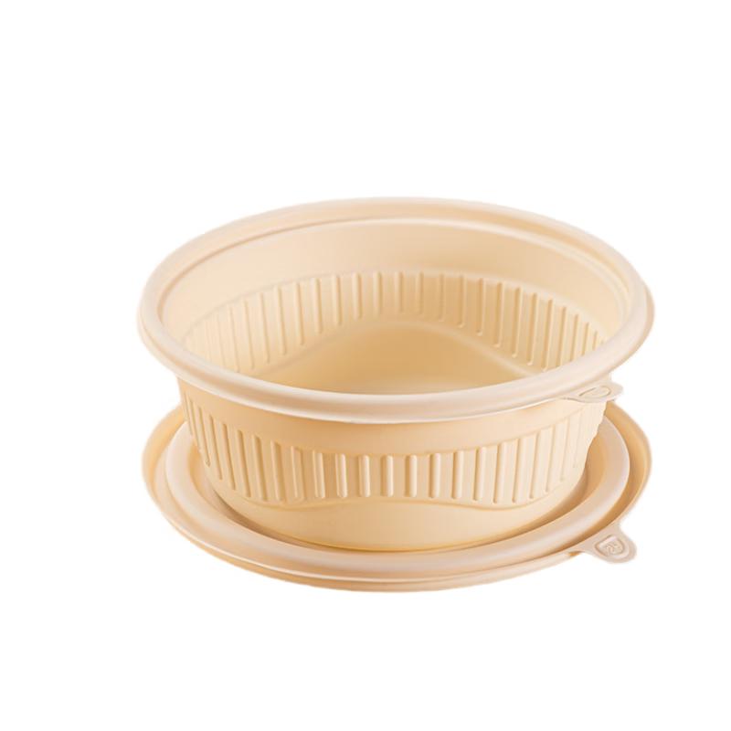 Biodegradable Corn Starch Round Meal Box
