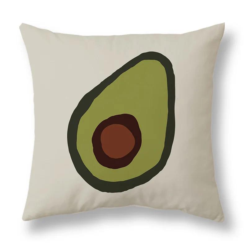 45x45cm Nordic Green Leaf abstract geometric embrace pillowcase Comfortable sofa Office Seat cushion cover Home decor Pillowcase
