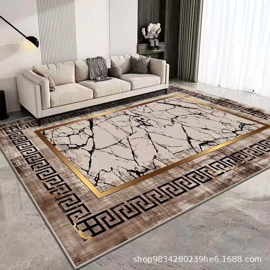 European Style Living Room Decoration Carpet Coffee Table Mat Bedroom Study Carpet Anti Slip and Wear-resistant